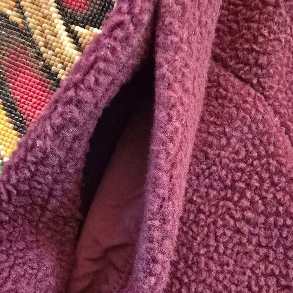 Bass Outdoors Burgundy Fleece Jacket with Pocket (JAC6) - Picture 3 of 8